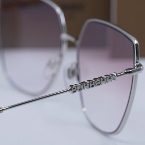 Final Price! Burberry BE3143 10058D Silver/Pink Sunglasses - Picture 7 of 10